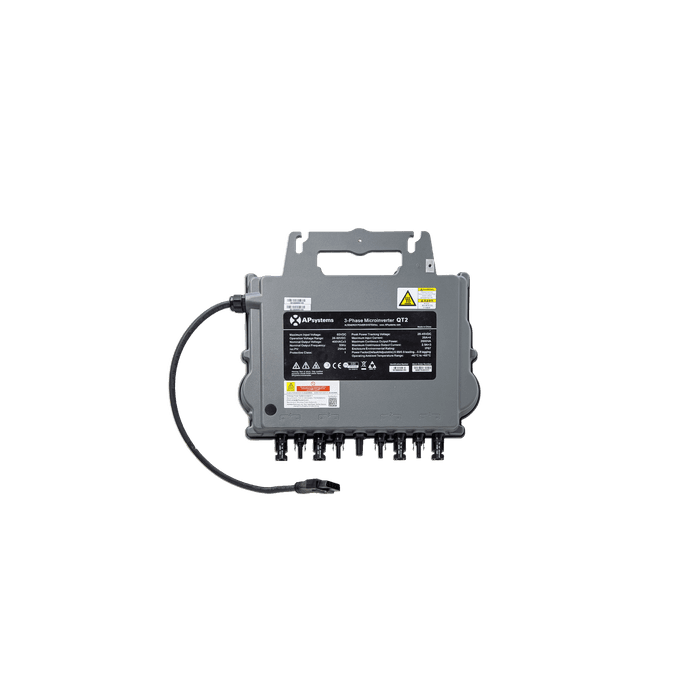 APsystems QT2 - 3-Phase Quad Micro-inverter tot 2000 VA | 4 Modules • 2 MPPT